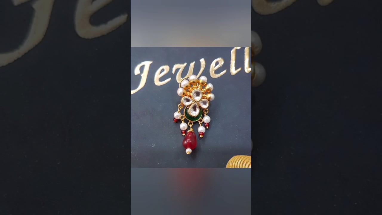 Designer gold plated Nose stud 
