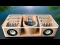 Diy wooden mdf subwoofer bluetooth speaker