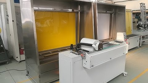 Semi automatic squeegee grinder, squeegee sharper