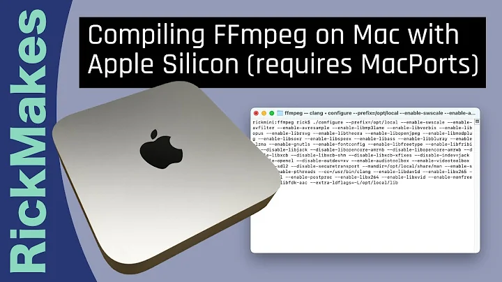 Compiling FFmpeg on Mac with Apple Silicon (requires MacPorts)