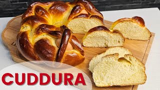 CUDDURA calabrese | Dolce lievitato di Pasqua | Soffice corona con le uova | Ciambella tradizionale