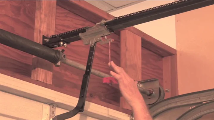 Chain drive opener trolley release & re-engage. (How To)