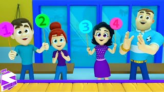 Number Song - Sing Along | Counting Numbers 1 to 10 | Nursery Rhymes and Kids Songs for Children