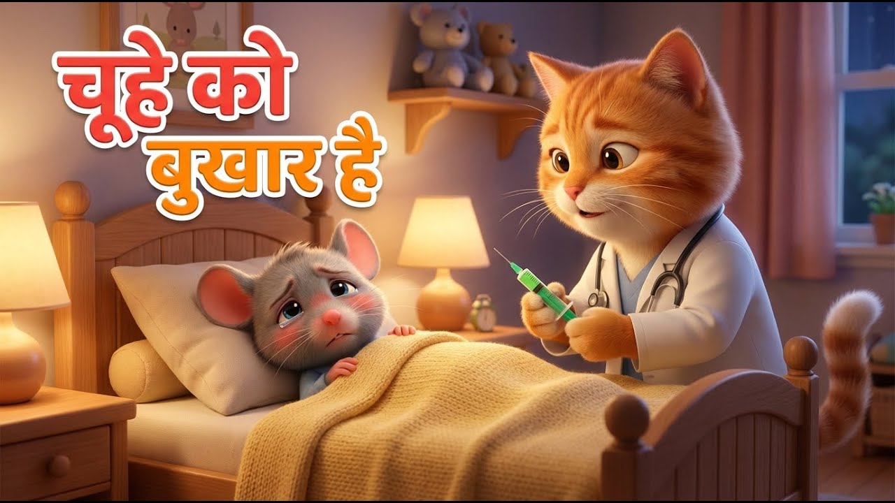 Aaj Mangalwar Hai Chuhe ko Bukhar Hai Hindi Rhyme for Kids चूहे को बुखार है All Rhymes