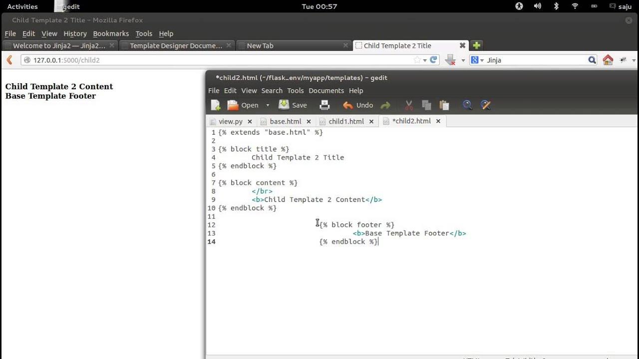 Python Flask Tutorial Part 7 Jinja Template Inheritance YouTube