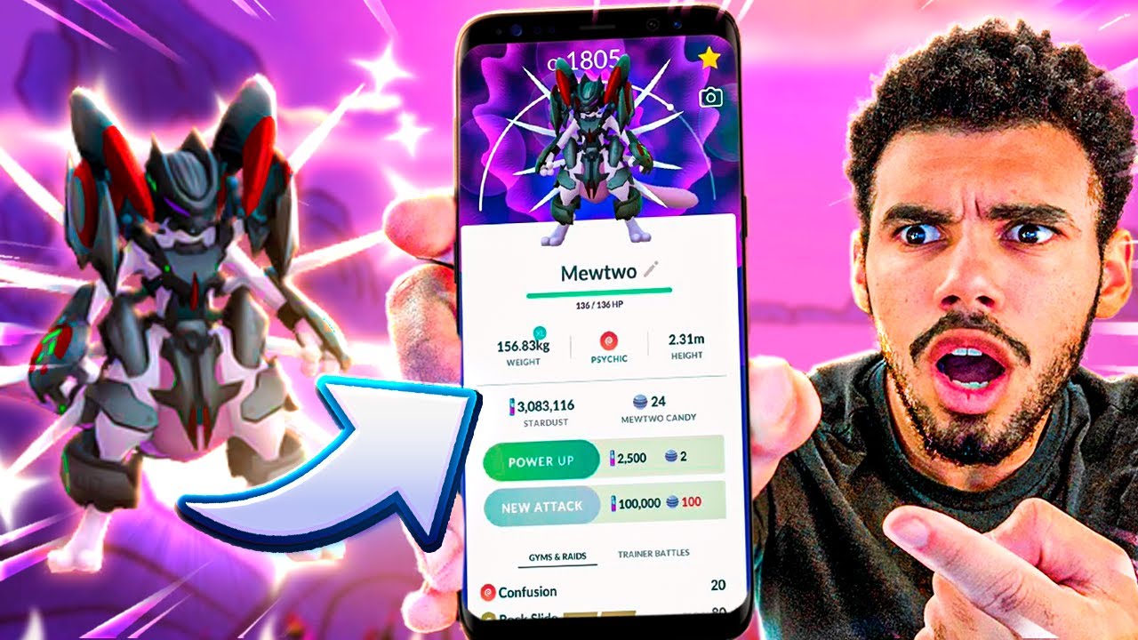 PRIMEIRO MEWTWO DE ARMADURA LUCKY DA MINHA CONTA - POKÉMON GO, Cris