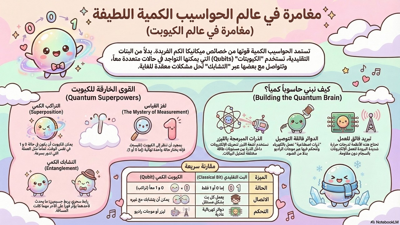 الحاسوب الكمومي: الآلة التي تحسب كل الاحتمالات في نفس اللحظة!