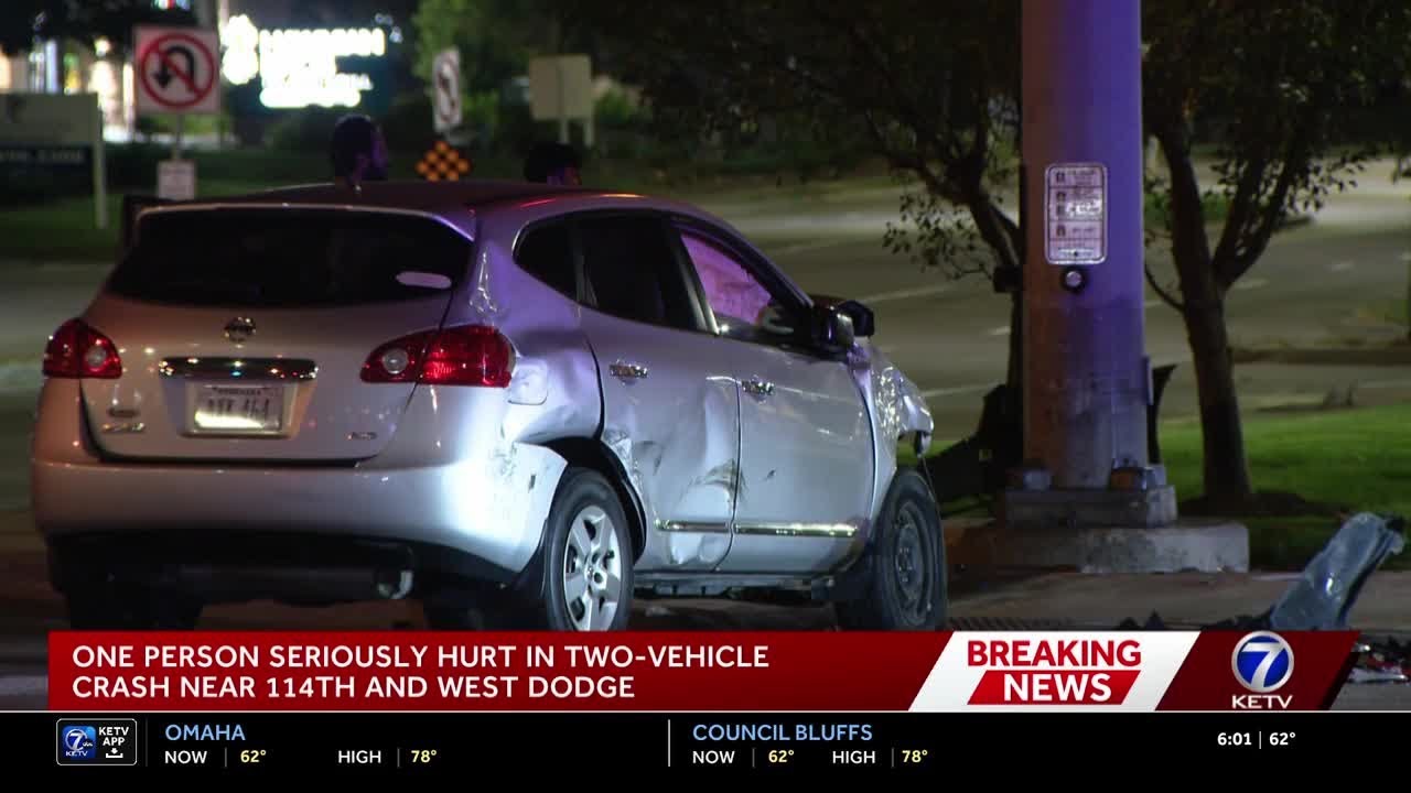 Person seriously hurt in two vehicle crash - YouTube