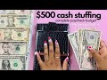 Low cash envelope stuffing 2024  paycheck cash stuffing  savings challenge stuffing  may 2