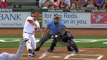 MIL@CIN: Schebler opens the scoring with a single