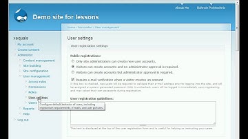 Drupal 6 Tutorial - New Drupal Site User Account Security Setting