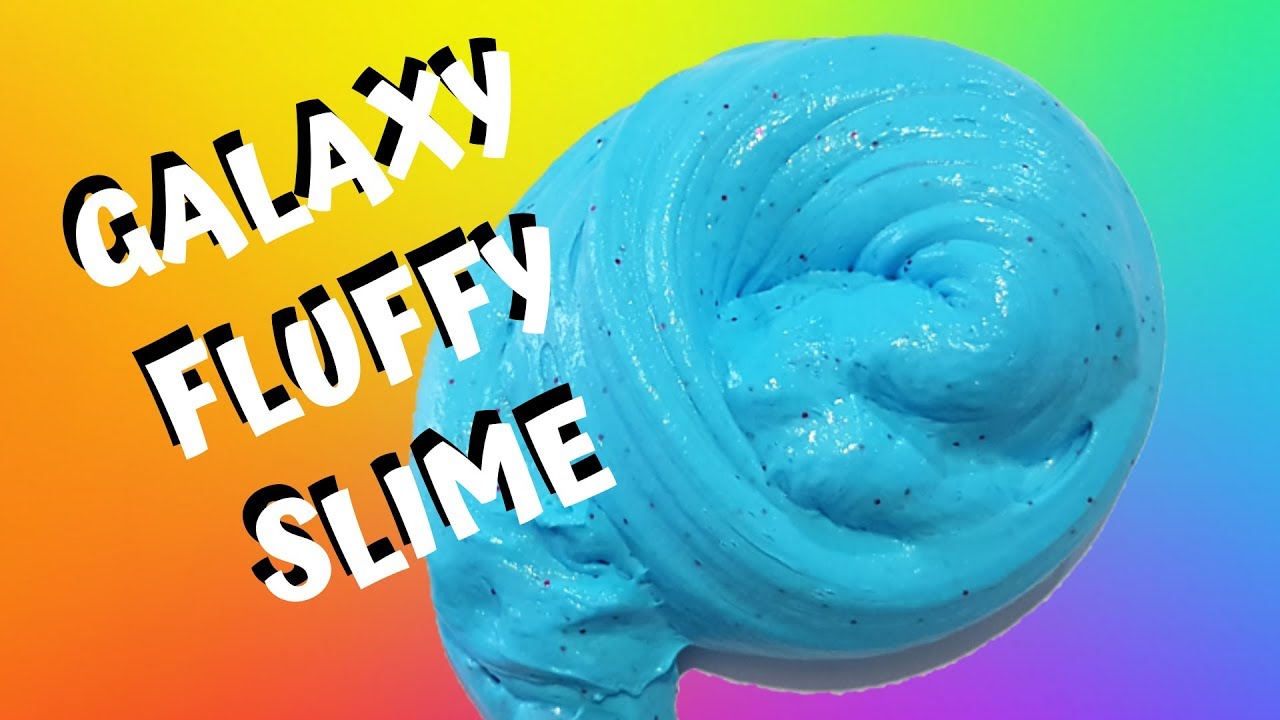 Galaxy Fluffy Slime Speedy Mix its so easy YouTube