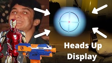 Iron Man Heads-up Display to Shoot Michael Reeves with a Nerf Gun