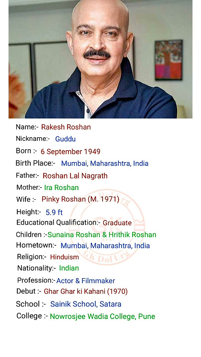 Bollywood Actor Rakesh Roshan ji ka Biography #viral #shortvideo #youtubeshorts #short#shorts