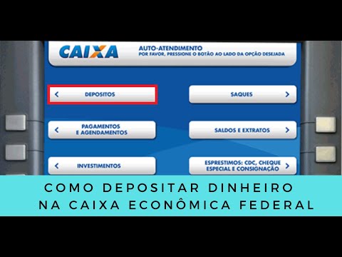 Vídeo: Como Depositar Dinheiro No Caixa