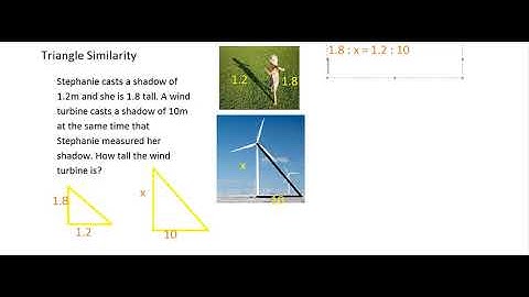 Triangle Similarity word problem