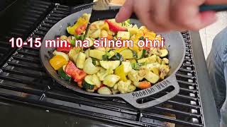 Grilovaná zelenina na litinovém Woku Valhal Outdoor a grilu Campingaz WLD - extra rychlý recept