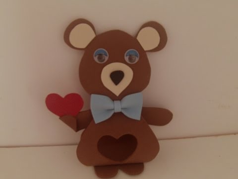 Osito para san valentin con plantillas youtube