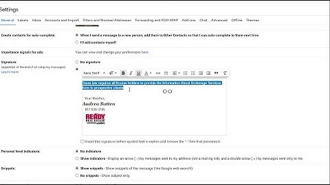 How to Add IABS to Signature