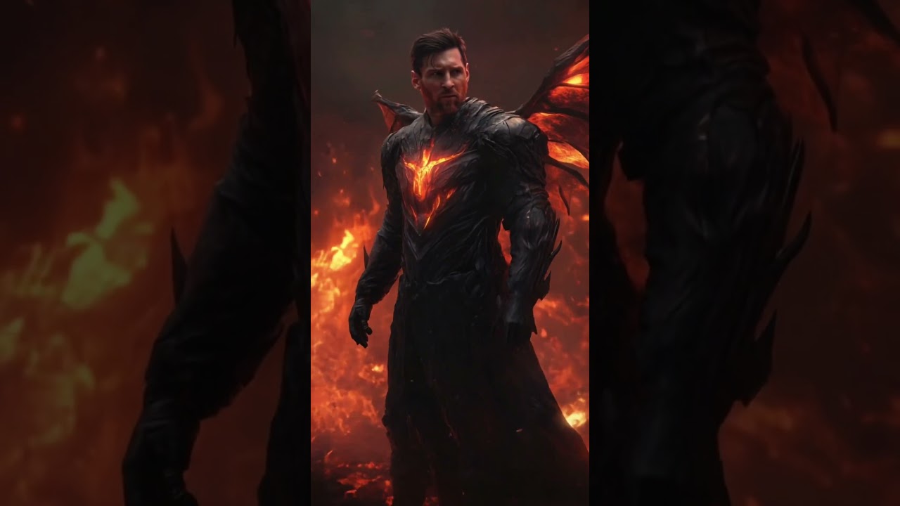 Messi + The Demon Lord Fusion Art 