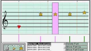 Save and Load (Data Robot) theme from Mario Paint (SNES) on Mario Paint Composer