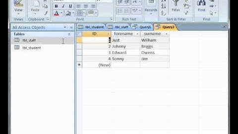 Microsoft Access - Creating a Union Query