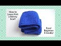 How to Loom Knit a Skinny Scarf