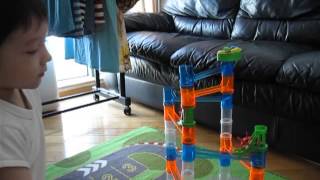 Quercetti 45-Piece Transparent Marble Run