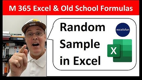 Excel Formula to Take a Random Sample: 4 Methods. Excel Magic Trick 1824