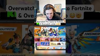 xQc reacts to Overwatch x Fortnite COLLAB 😱 #xqc #overwatch #fortnite