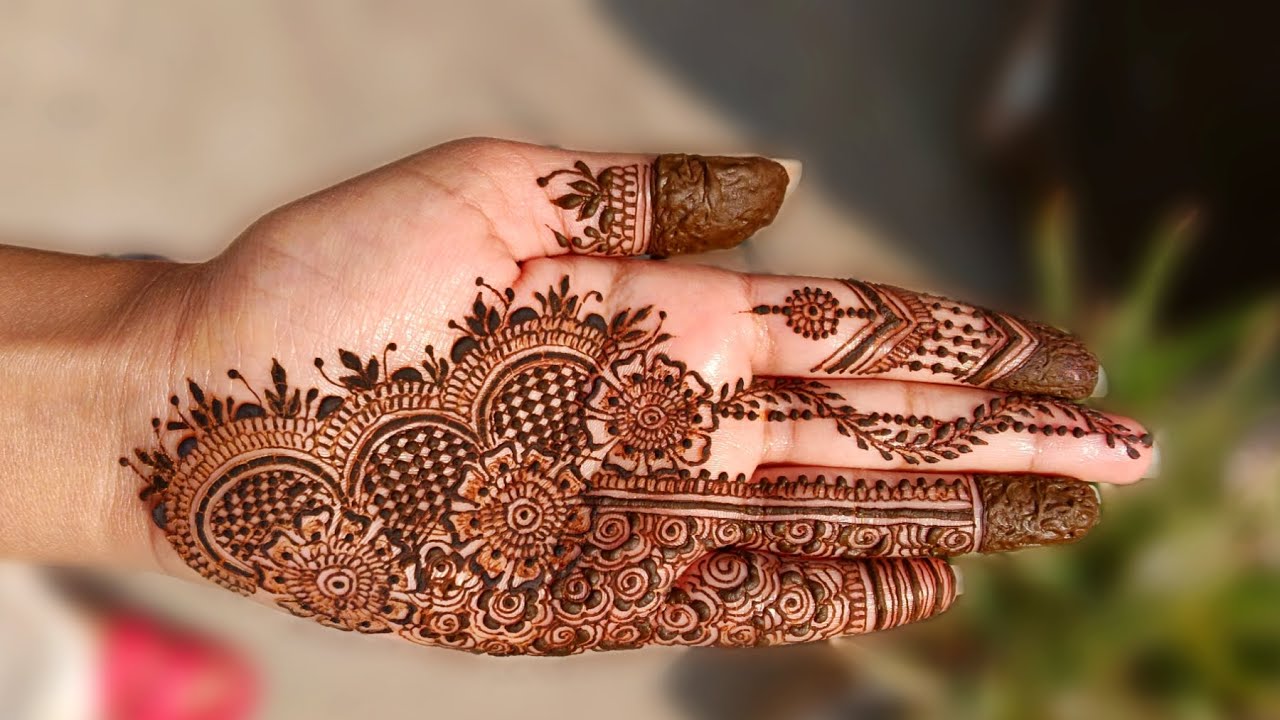 Quick and easy mehndi design ✨ @anjalimehndidiaries 