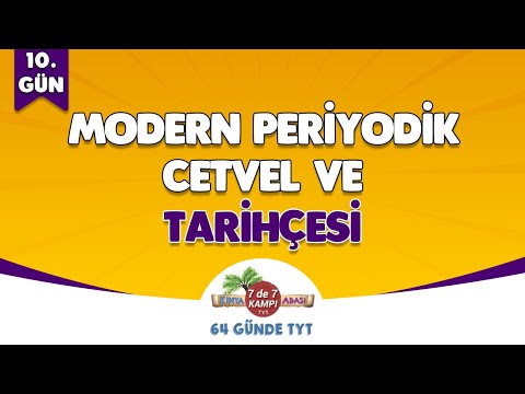 📌 10. GÜN | Modern Periyodik Cetvel ve Tarihçesi 🤓 Kimya Adası #TYTKimya