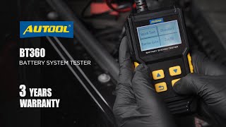 🔋 Power Up with the AUTOOL BT360 Battery Tester! (Upgraded version )🔋