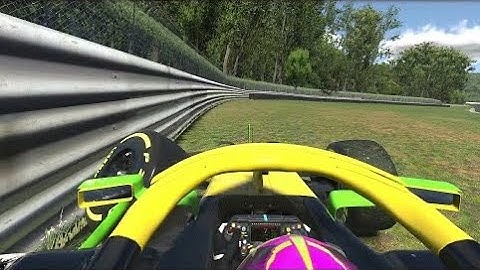 Realistic Satisfying Crash Mercedes W12 Lime Rock Park iRacing TV Pod Cam