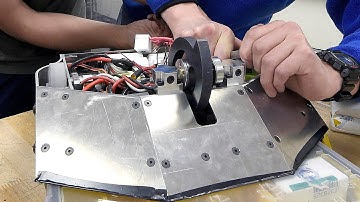 Olathe Northwest High School students prepare robots for battle