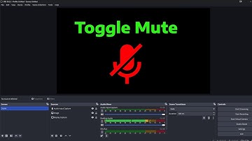 How To Mute or Push To Talk Your Microphone in OBS Studio