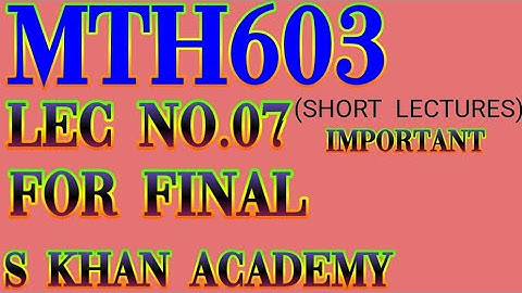 MTH603 SHORT LECTURE 7 FOR FINAL DIFFRENTIATION USING DIFFERENCE OPERATOR.||S KHAN ACADEMY||