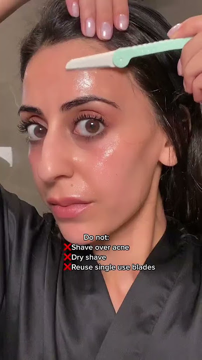 How to SHAVE like a dermatologist | Dr Adel #shorts