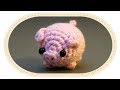 Вязаная свинка амигуруми. Crochet amigurumi pig.