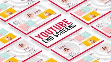 YouTube Channel End Screen - After Effects Template