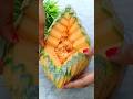 Simple Mastmelon Carving Cutting Design Skill Shots Cuttingskills Melon Carving Fruitcutting
