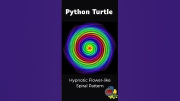 Crazy Spiral Art in Seconds – Python Turtle Magic! 🎨🐢 #python #pythonprogramming #learn