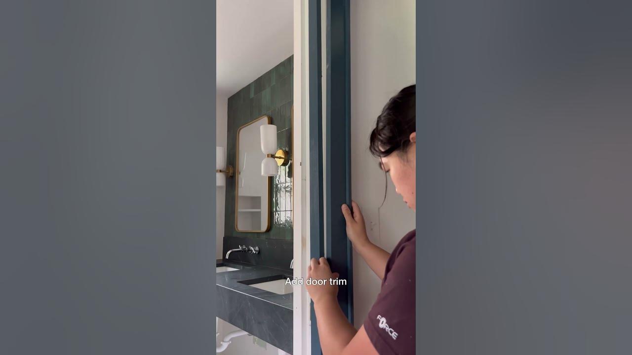 How to trim out a pocket door YouTube