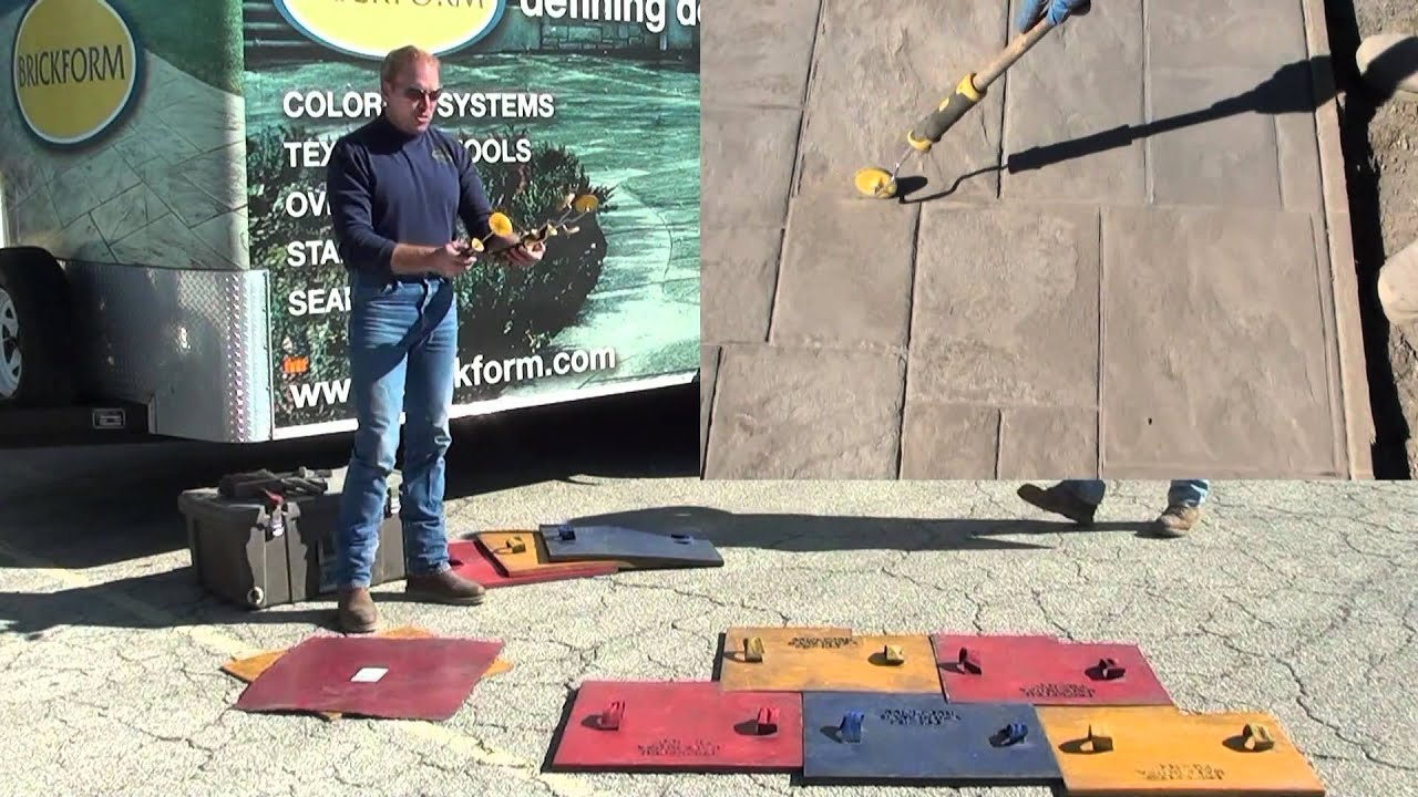 Tools Needed To Stamp Concrete - YouTube