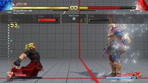 SFV Gill ice stun mid screen combo
