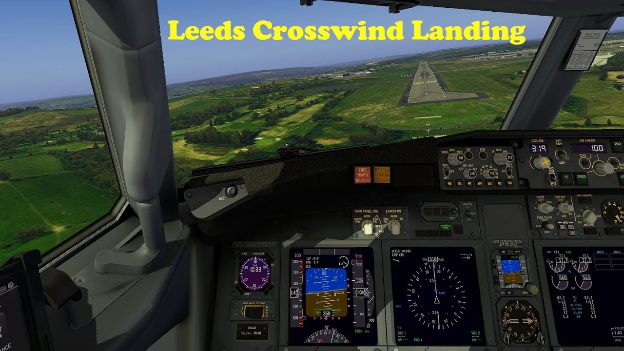 | ZIBO MOD | RYANAIR | XPLANE 11 | Crosswind Landing Practice at Leeds ...