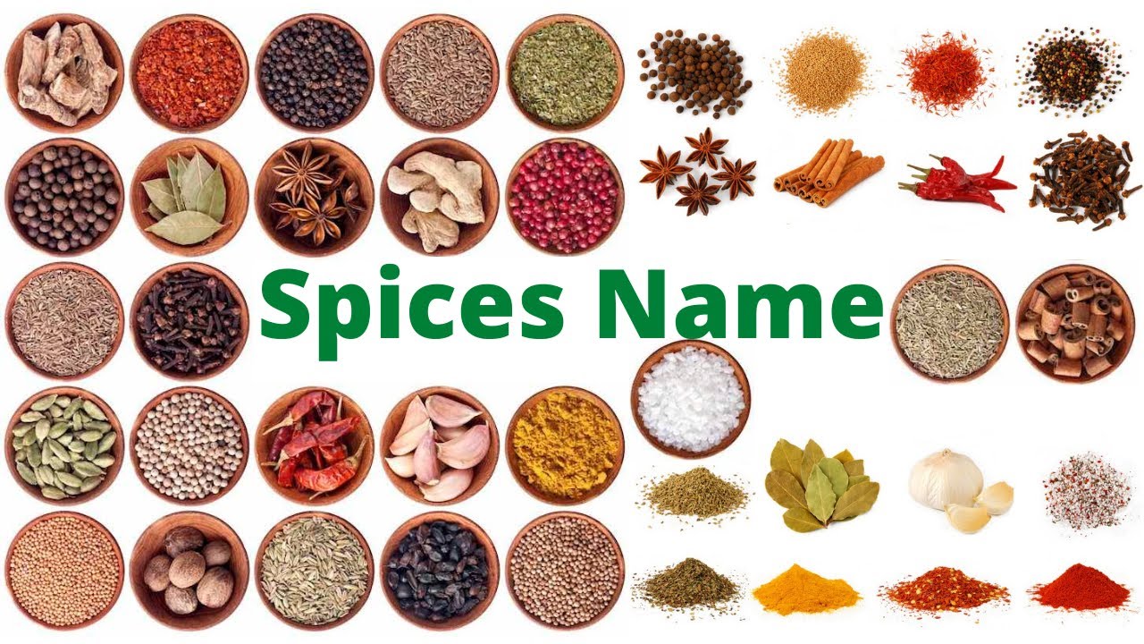 Learn Hindi and English words with Meaning 70 Spices Name in Hindi