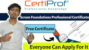 Scrum Foundation Professional Certificate (sfpc) | Free Certificate