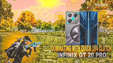 Dominating with quick 1v4 clutch 🔱🔥 infinix gt 20 pro
