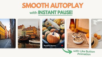 Smooth Autoplay Slider | Instant Pause on Hover |  HTML CSS Swiper JS #swiperjs